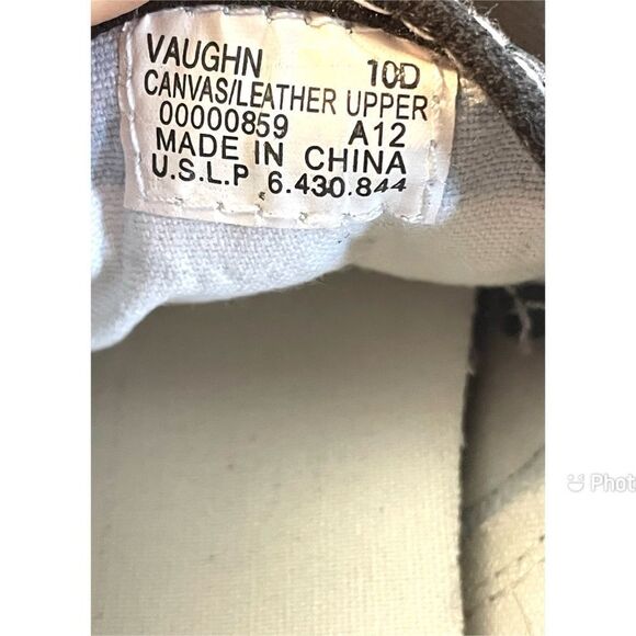 Polo Ralph Lauren Vaughn Leather/Canvas Low Men’s Casual Sneakers Shoes Size 10D - Picture 10 of 11